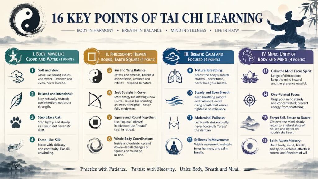 Sixteen Core Principles of Tai Chi Chuan