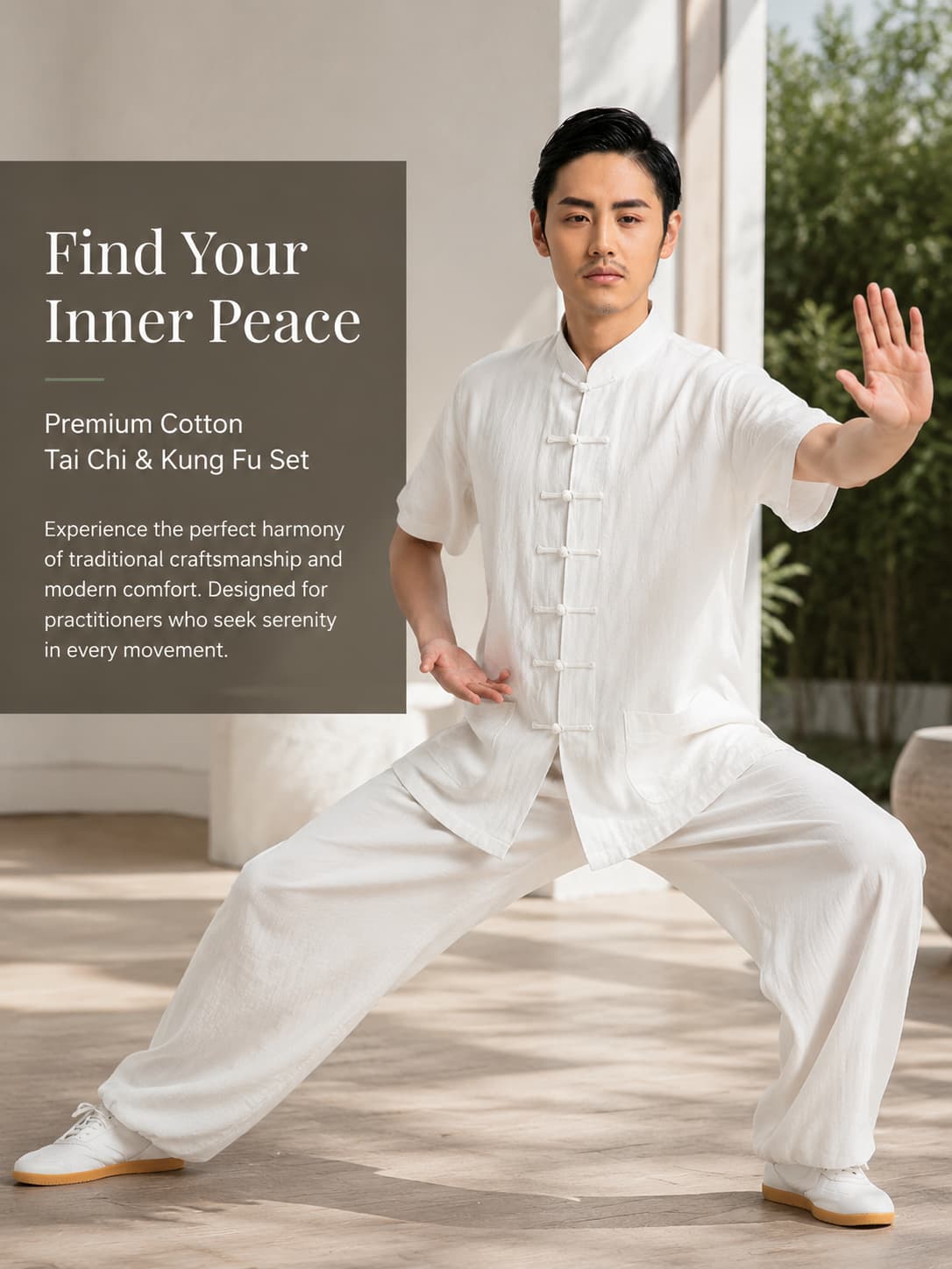 Wudang Mountain Taiji short sleeve men’s summer new style China style short sleeve thin Taiji retro Tang suit exercise clothes