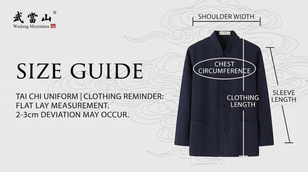 The correct measurement method of Tai Chi clothing