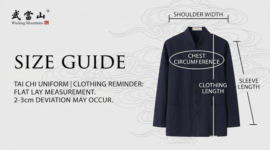 The correct measurement method of Tai Chi clothing