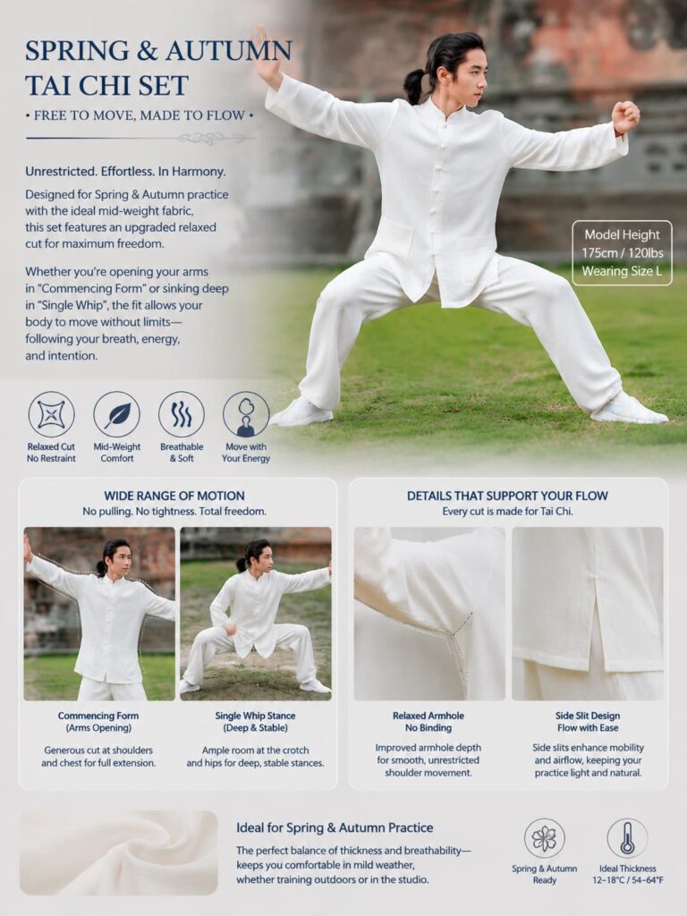 Wudang Mountain long sleeve thick Taiji clothing cotton and linen suit