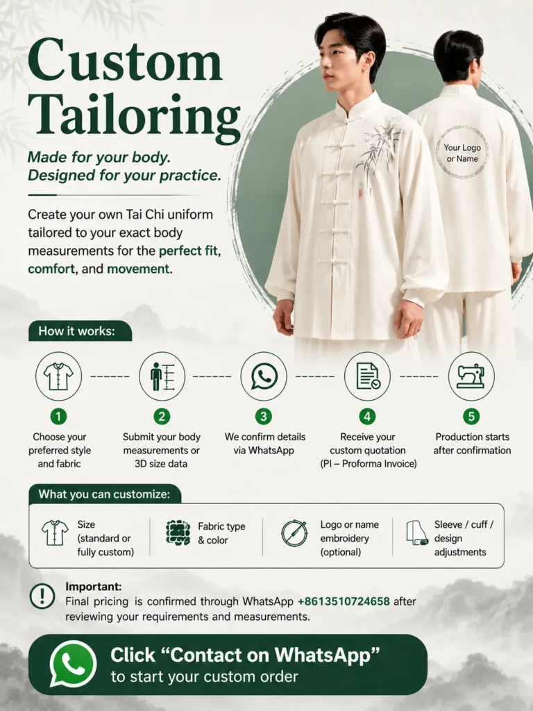 Custom-Made Tai Chi Uniforms