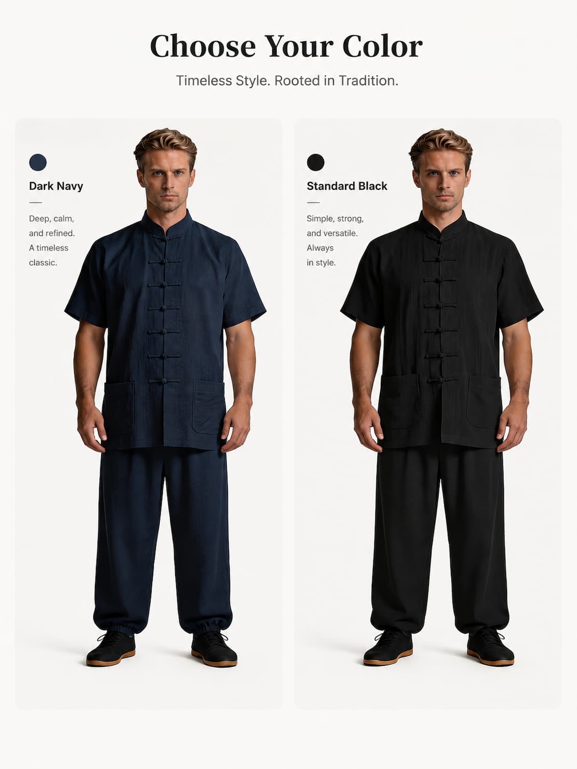 Wudang Mountain Taiji short sleeve men’s summer new style China style short sleeve thin Taiji retro Tang suit exercise clothes