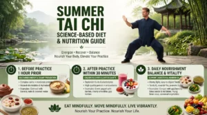 Summer Tai Chi: Science-Based Diet & Nutrition Infographic