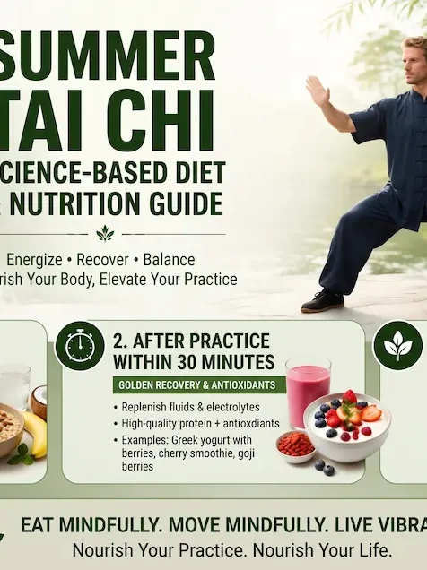 Summer Tai Chi: Science-Based Diet & Nutrition Infographic Summer Tai Chi: Science-Based Diet & Nutrition Infographic